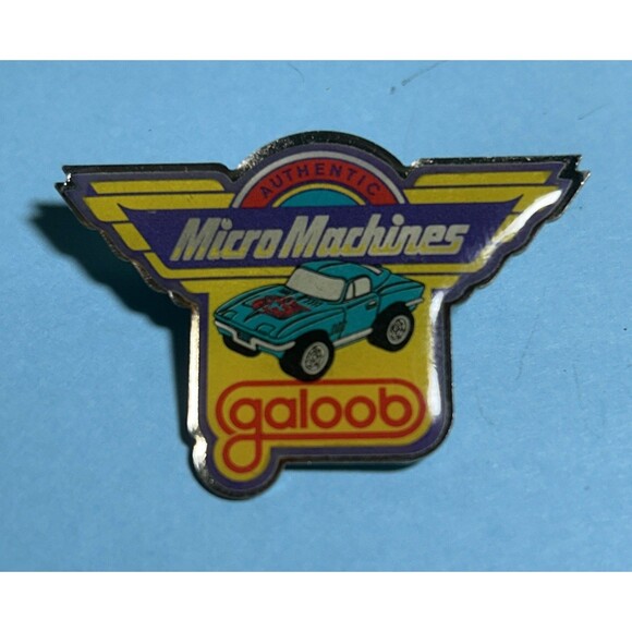 1990's Galoob Micro Machines Promotion Pin Metal Enamel - Picture 1 of 2